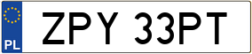 Trailer License Plate